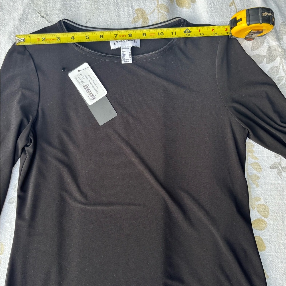 Joseph Ribkoff Black 3/4 top elegant,For casual and formal occasions 👠👢S-4 - Picture 3 of 10
